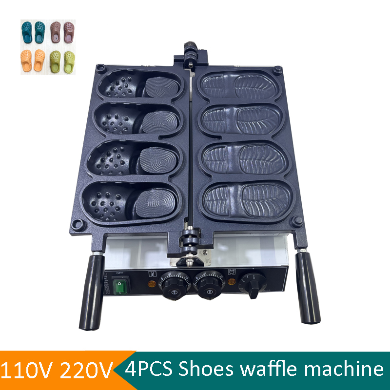 Commercial Slipper Shape Waffl - Mini Waffle Maker Machine recension och pris