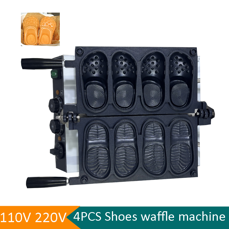 Commercial Slipper Shape Waffl - Mini Waffle Maker Machine recension och pris
